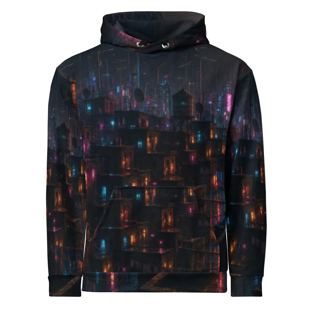 All-over hoodie printed in the Wet Street hand