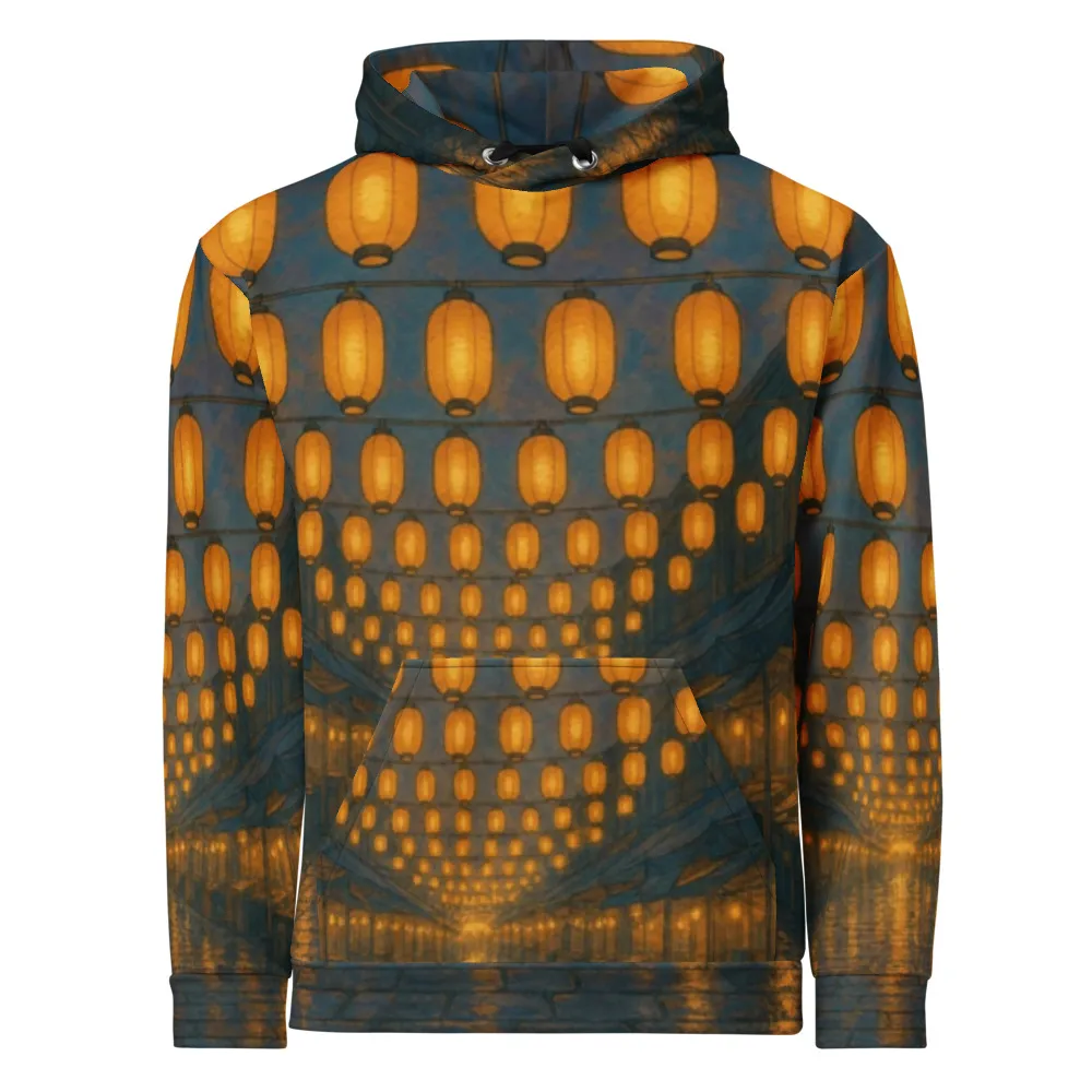 All-over hoodie printed in the Twelve Colours hand