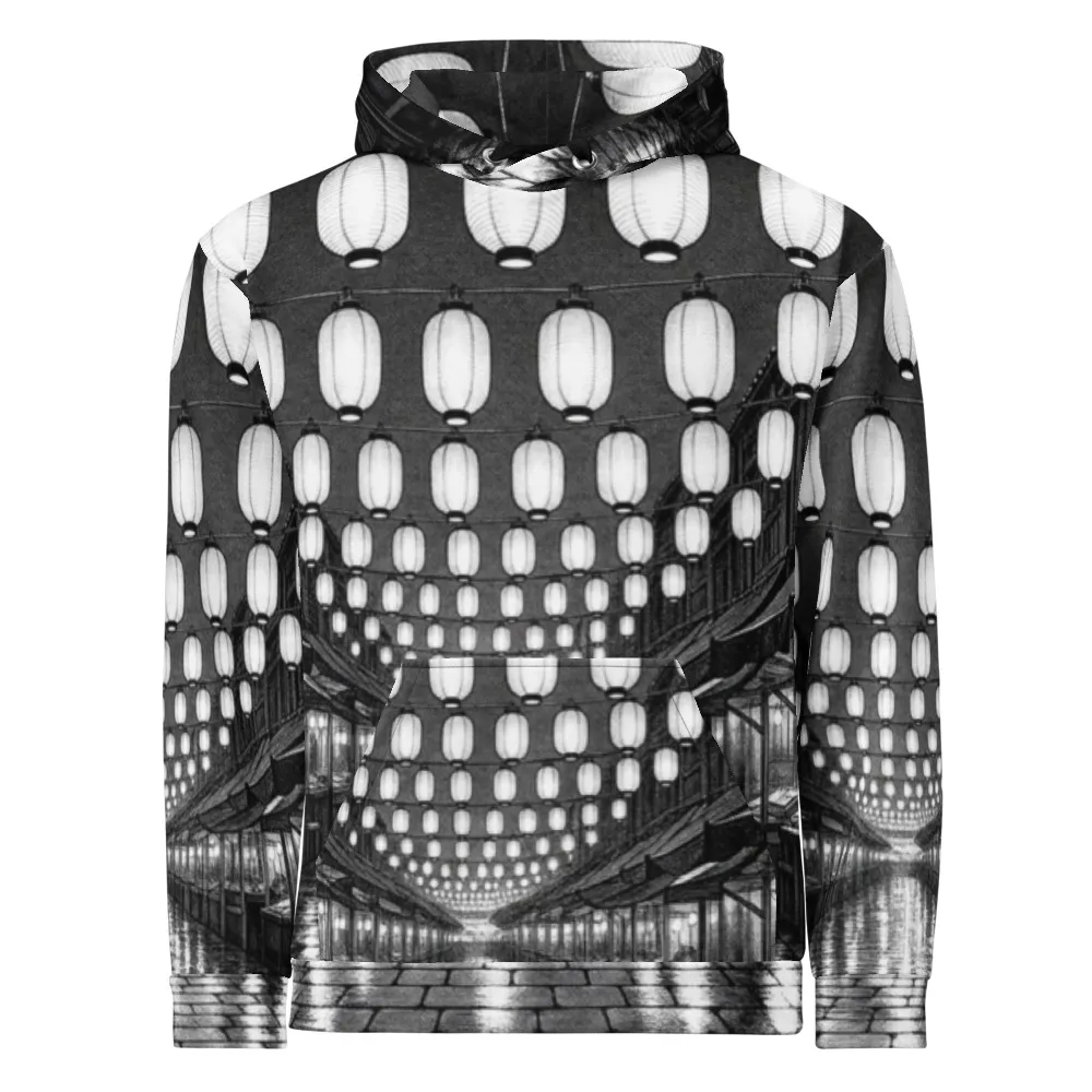 All-over hoodie printed in the Screentone hand