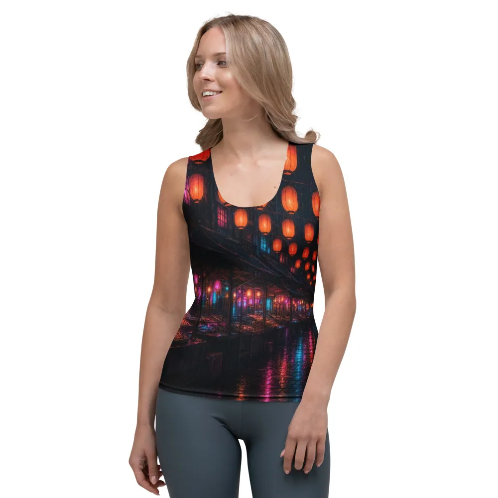 Women's tank, Dusk Market, Wet Street