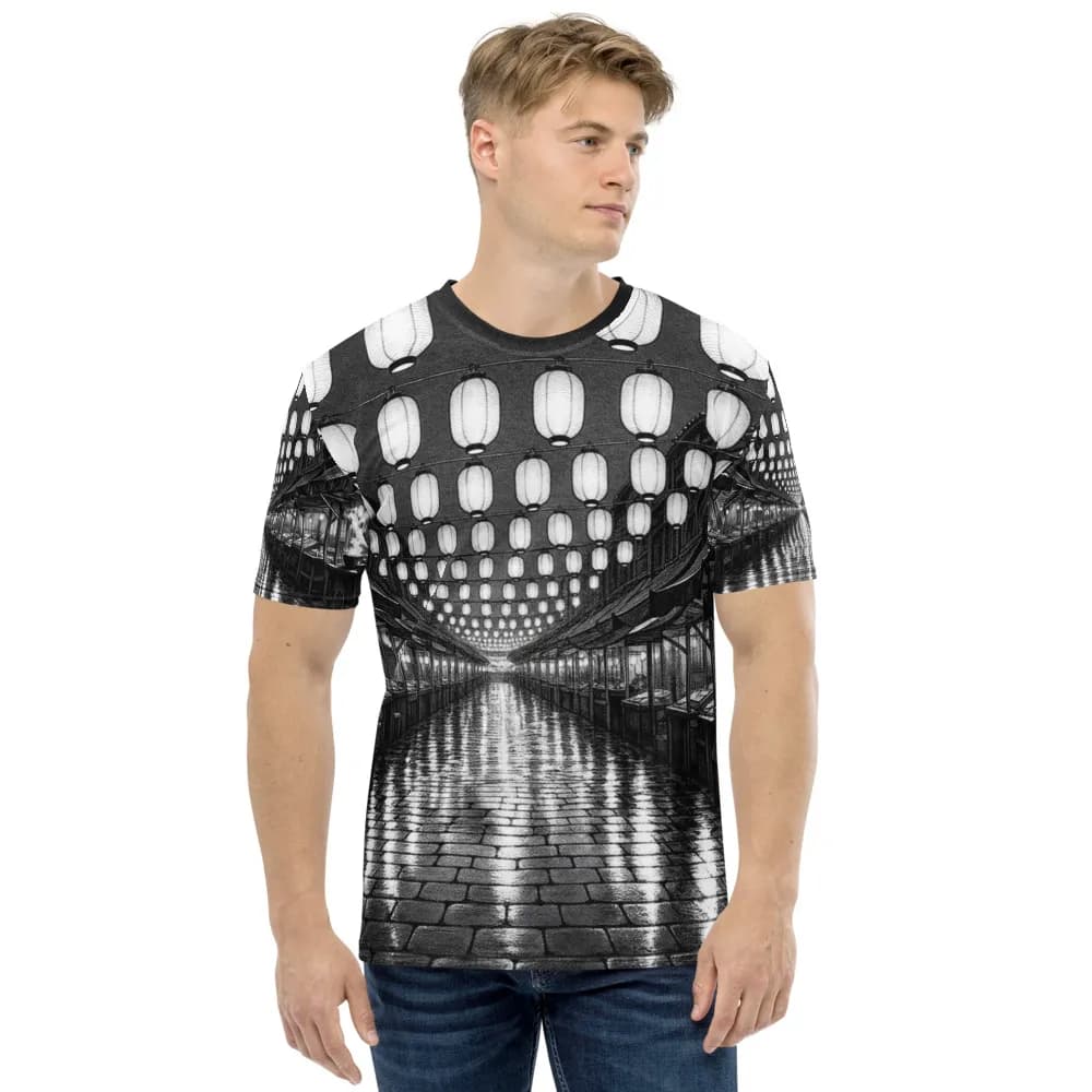 All-over tee printed in the Screentone hand