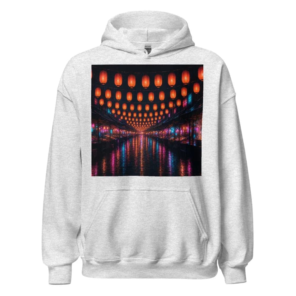 Printed hoodie, Dusk Market, Wet Street