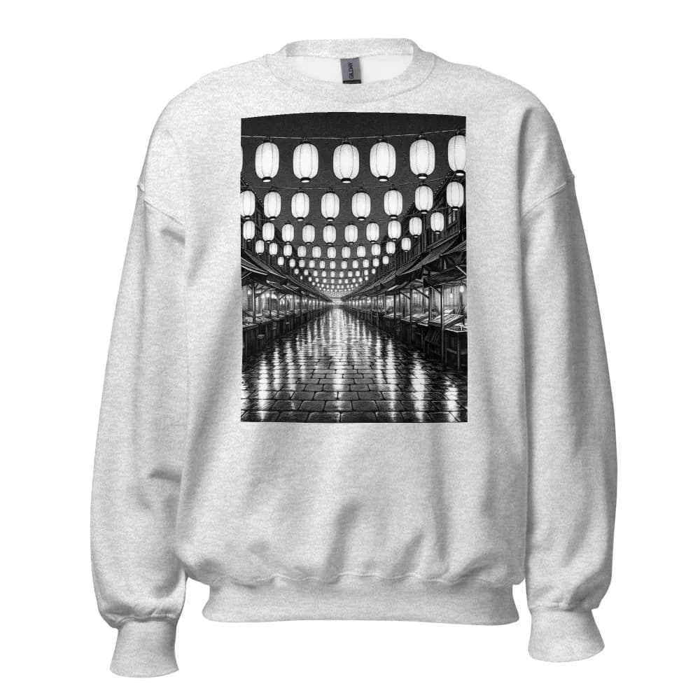 Printed sweatshirt, Dusk Market, Screentone