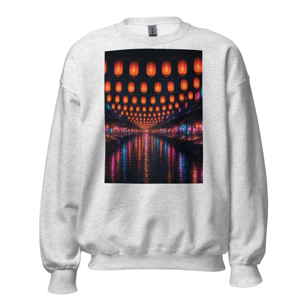Printed sweatshirt, Dusk Market, Wet Street