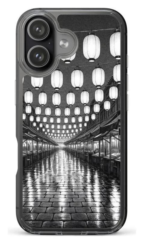Phone case printed in the Screentone hand