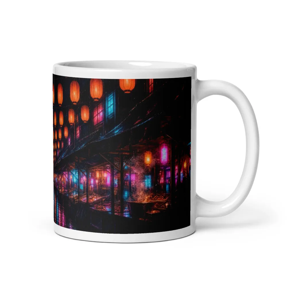 Photo mug, Dusk Market, Wet Street