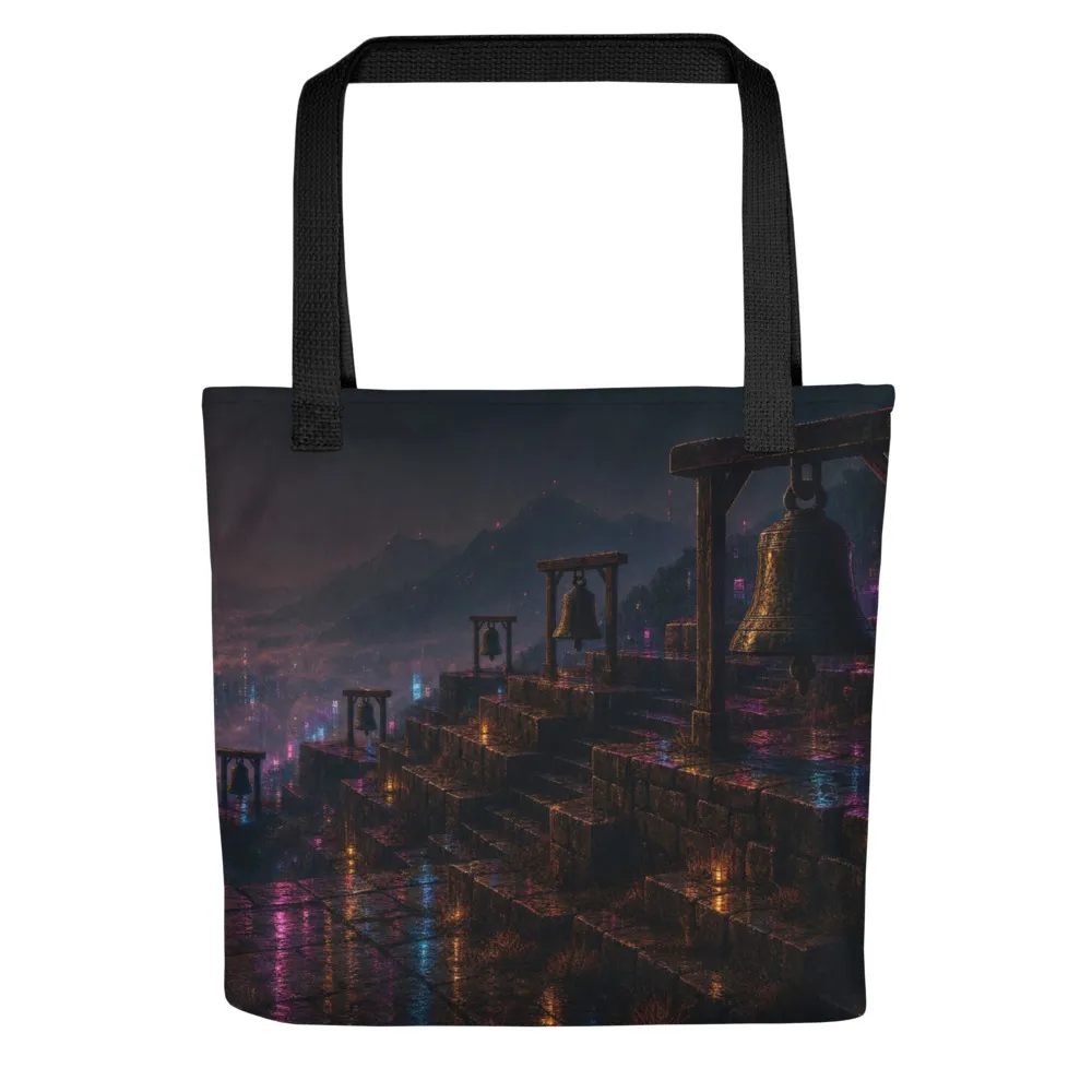 Tote bag, Terrace of Bells, Wet Street