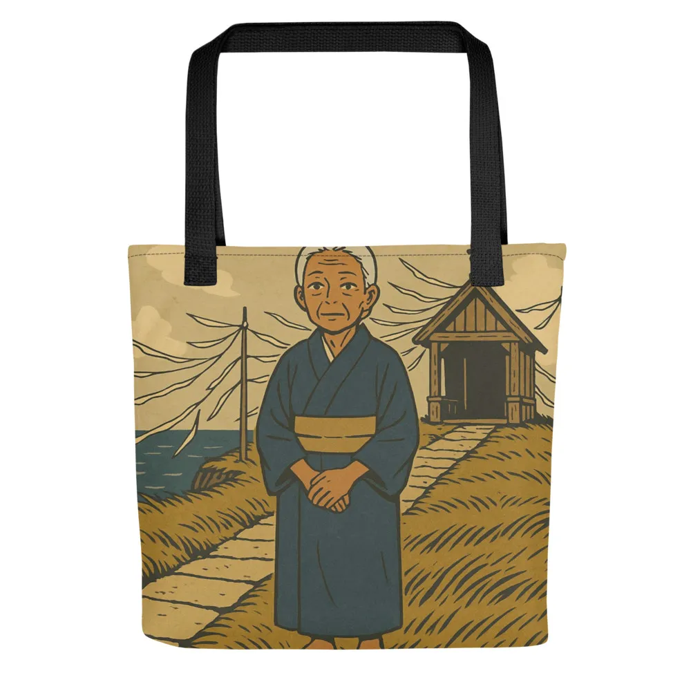 Tote bag printed in the Key Line hand