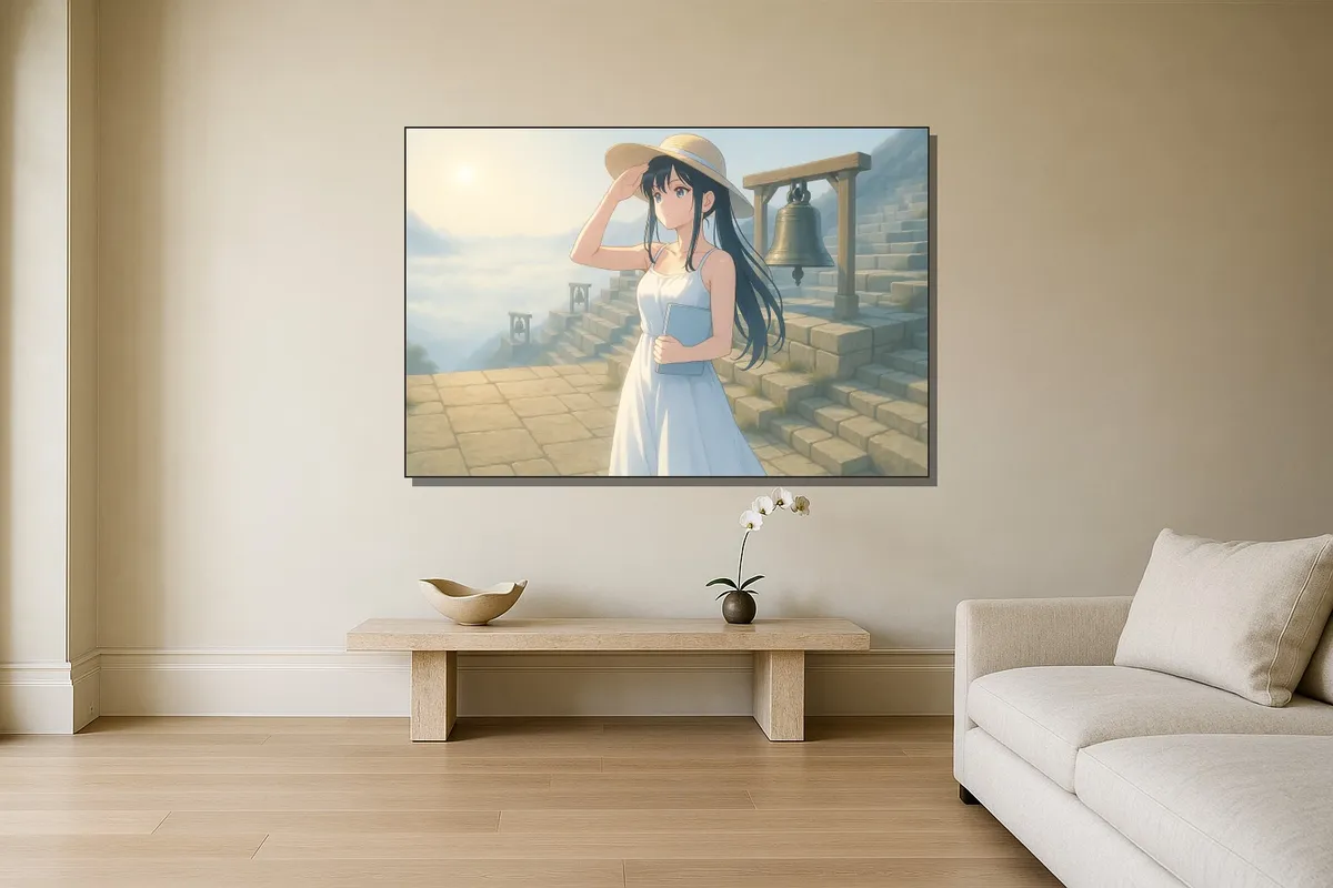 Stretched canvas, Terrace of Bells, Rim Light