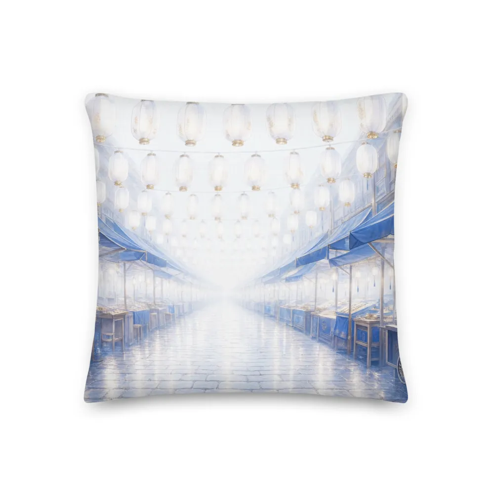 Throw pillow, Dusk Market, Rim Light