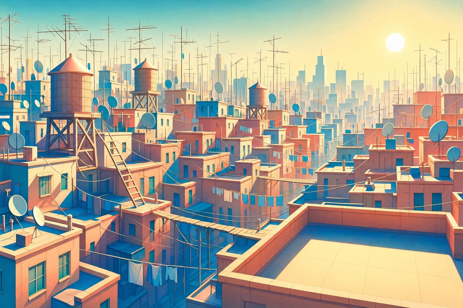 Rooftop Walk — Airbrush
