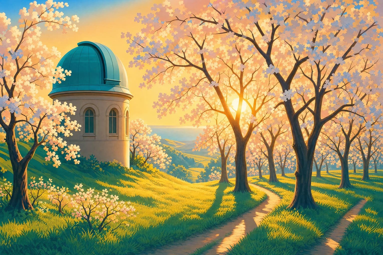 Telescope Orchard in the Airbrush hand