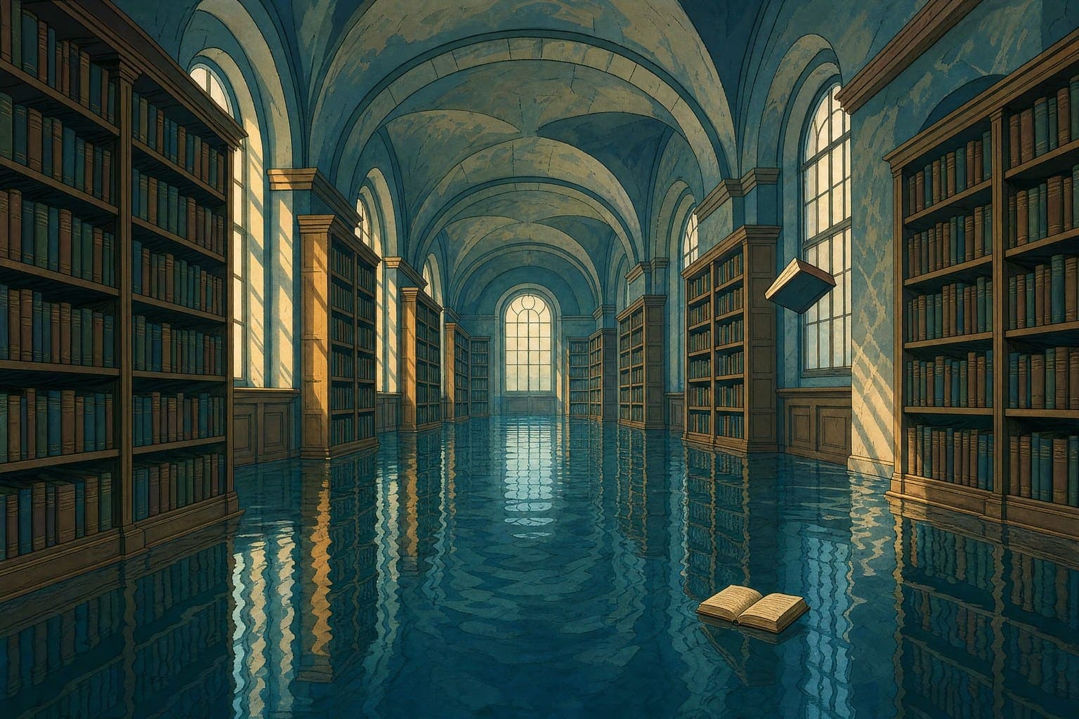 Drowned Library in the Twelve Colours hand