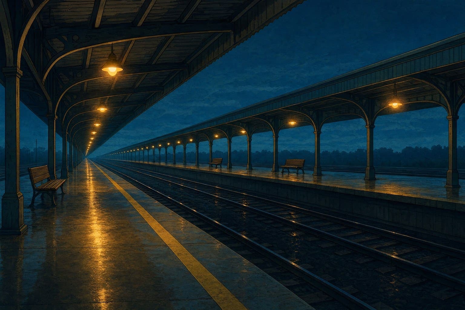 Long Platform in the Twelve Colours hand