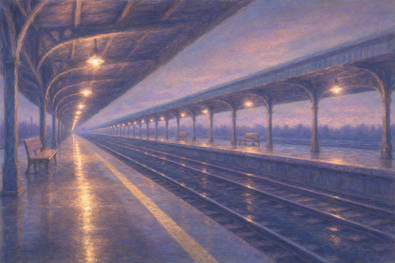 Long Platform — Pastel Dusk