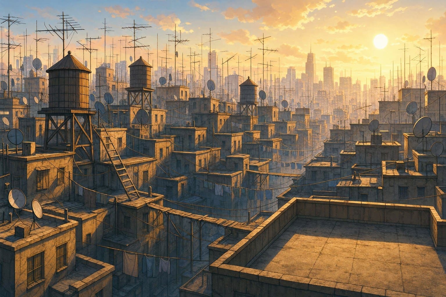 Rooftop Walk — Deep Light