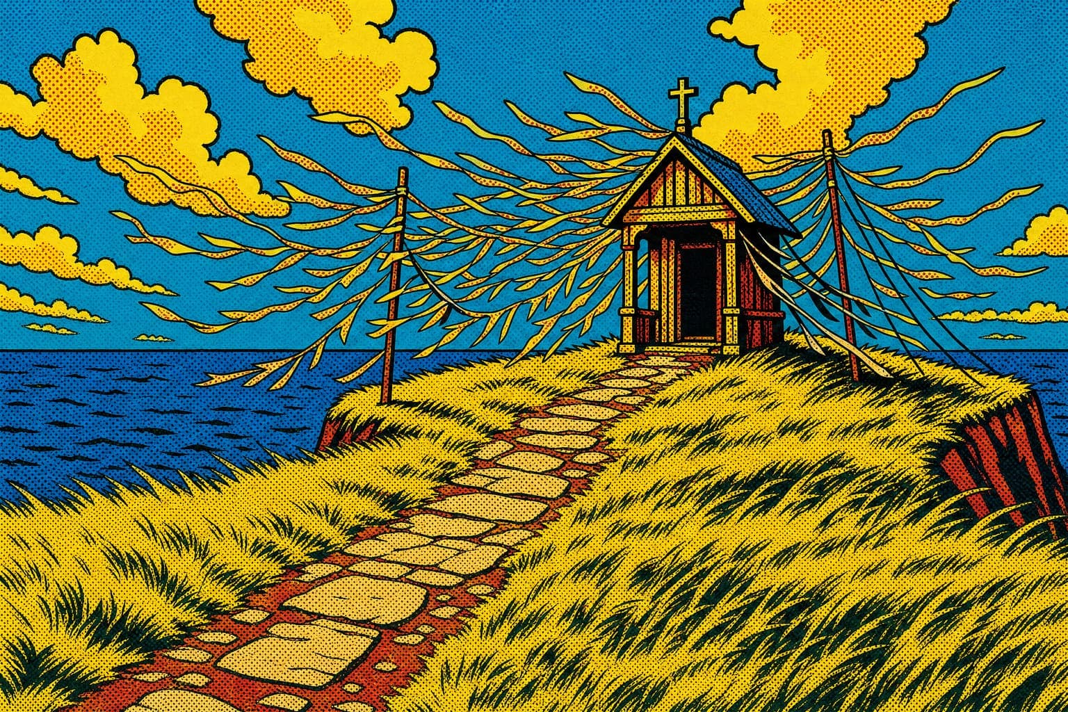 Headland Shrine in the Halftone Pop hand