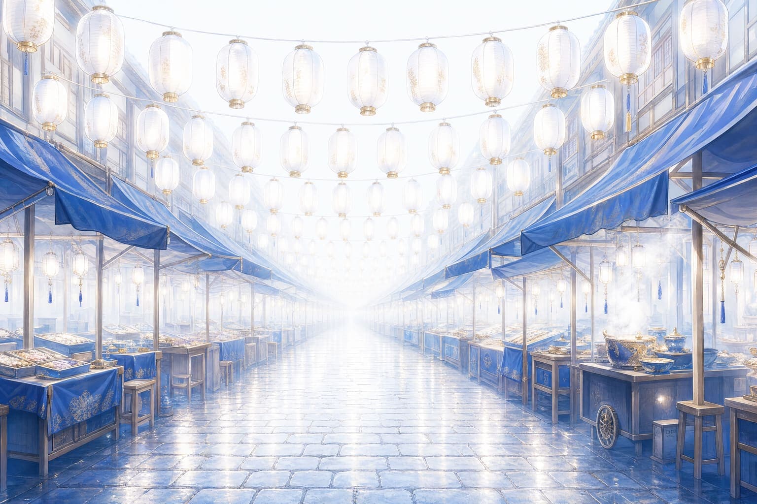 Dusk Market in the Rim Light hand