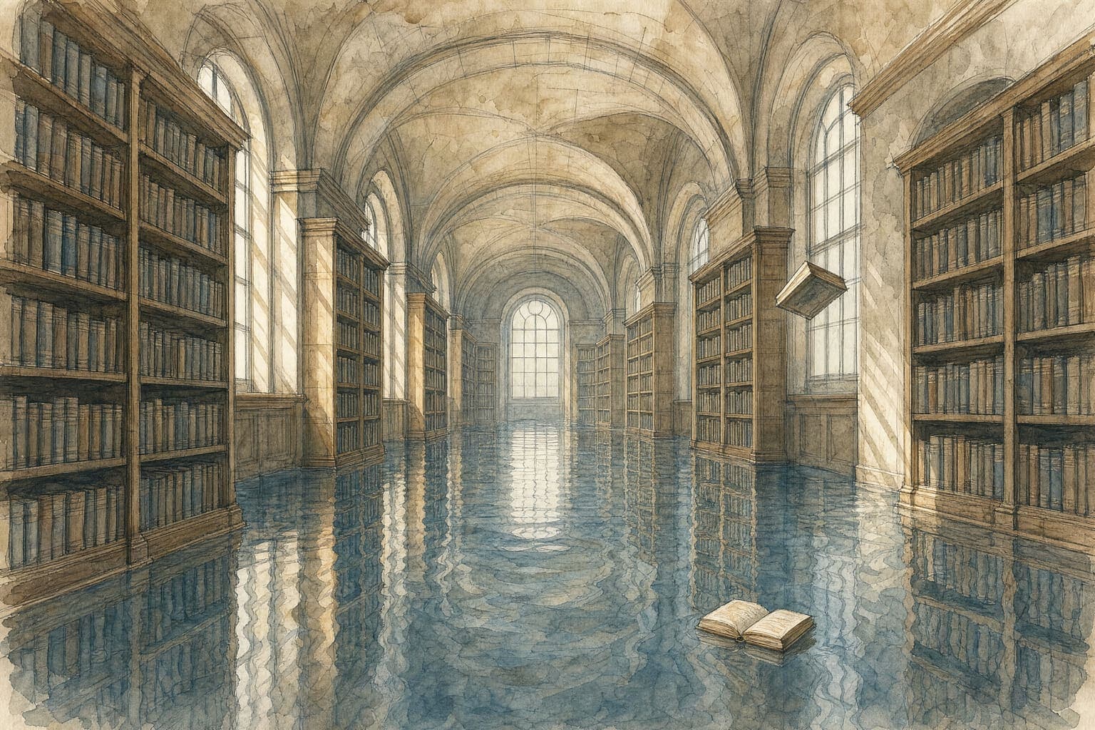 Drowned Library — Pencil And Tea