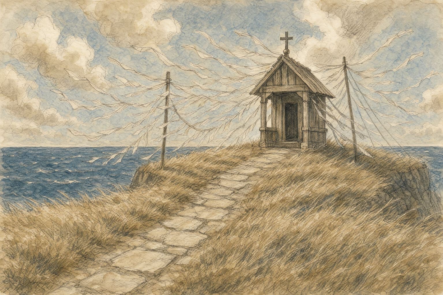 Headland Shrine in the Pencil And Tea hand