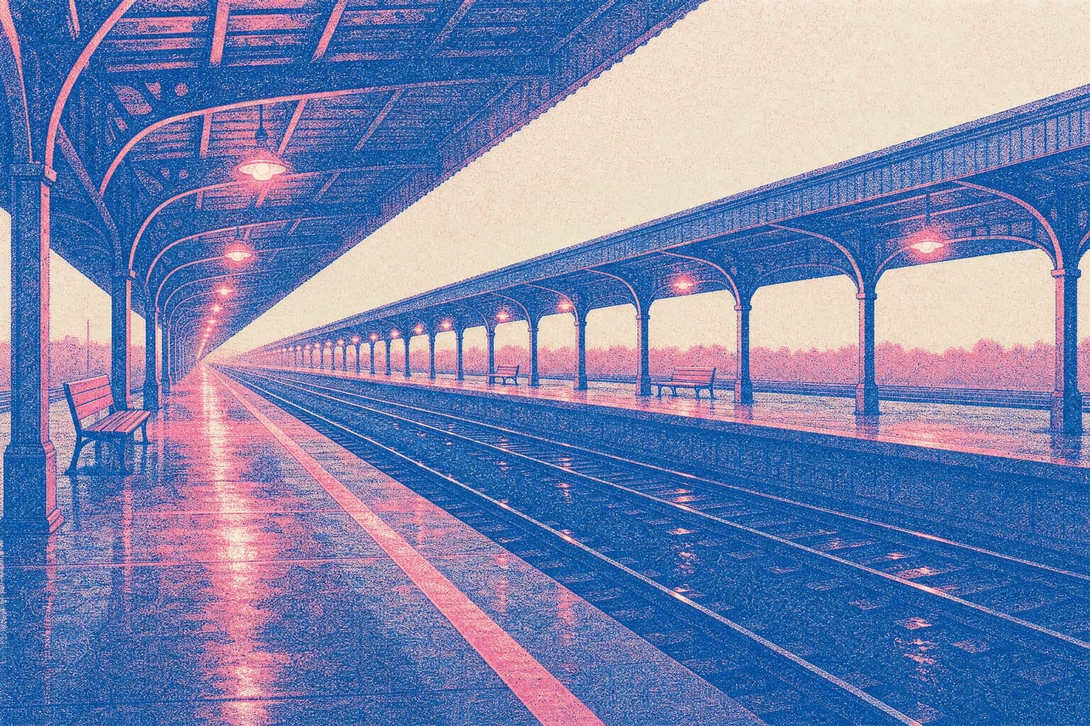 Long Platform — Riso Print