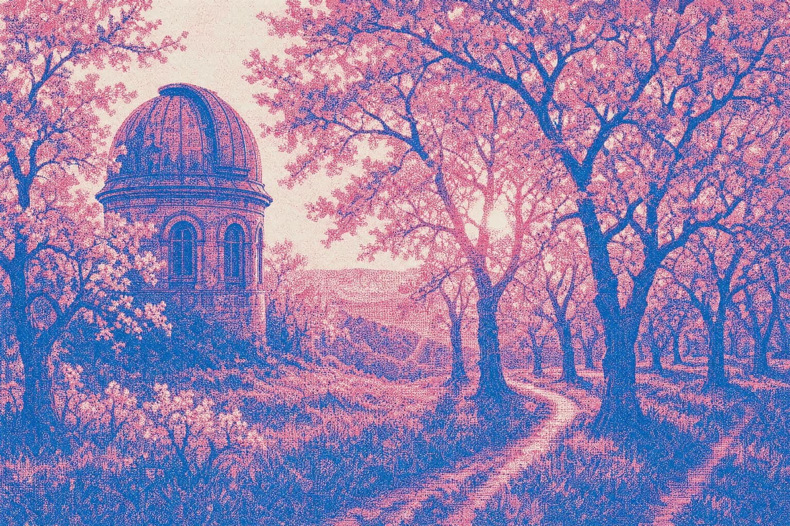 Telescope Orchard — Riso Print