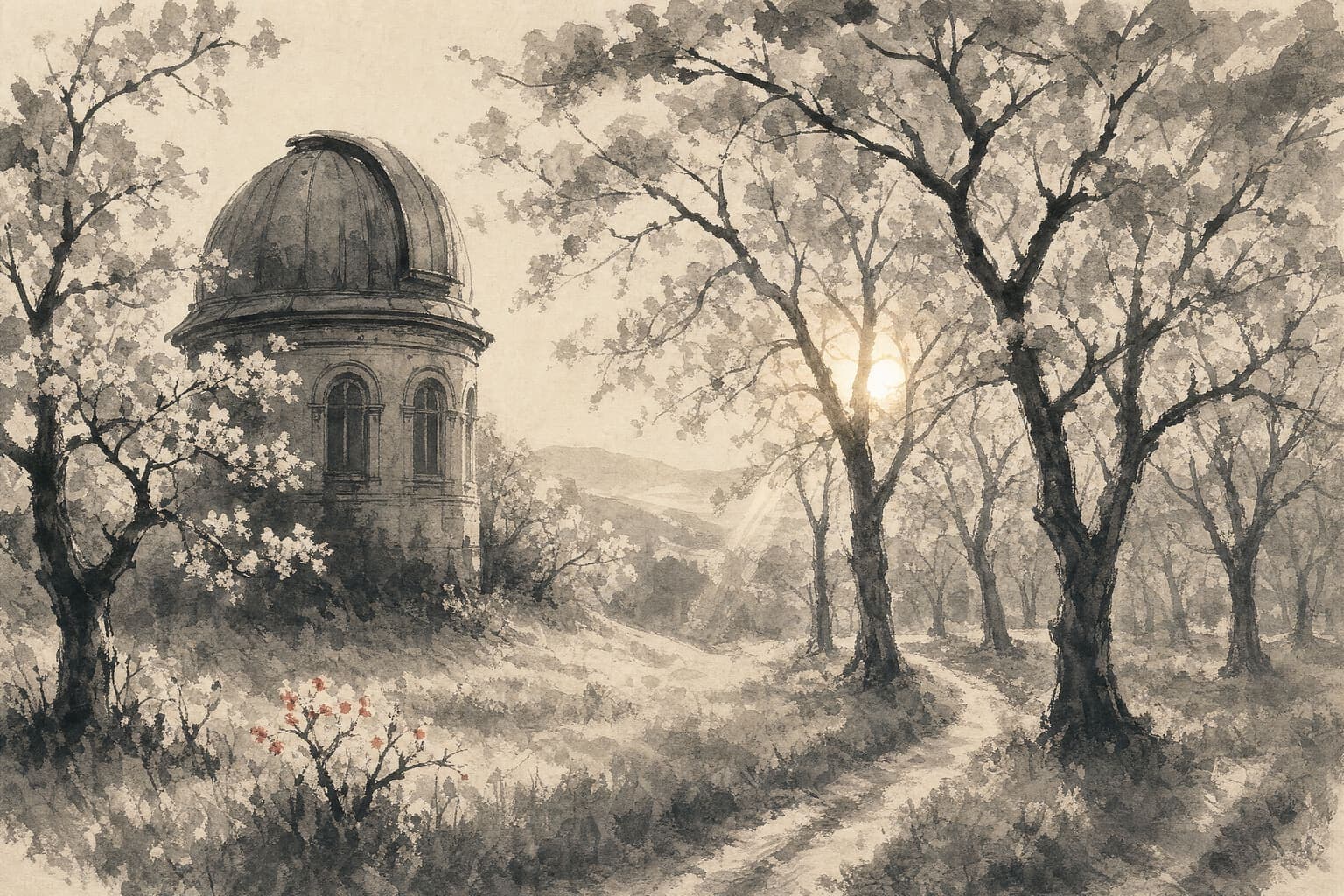 Telescope Orchard in the Single Brush hand
