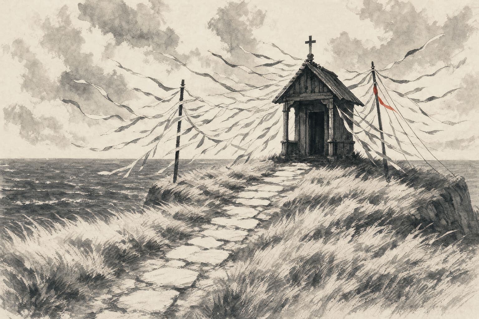 Headland Shrine in the Single Brush hand