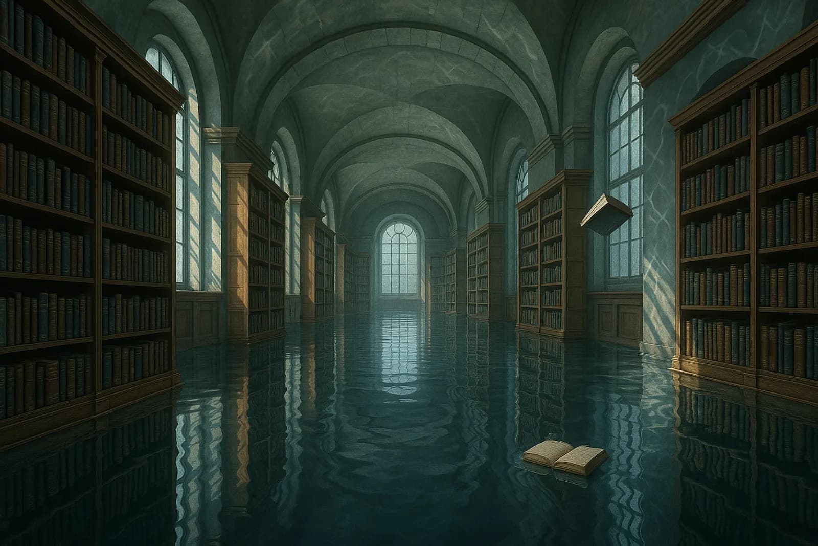 Drowned Library — cinematic