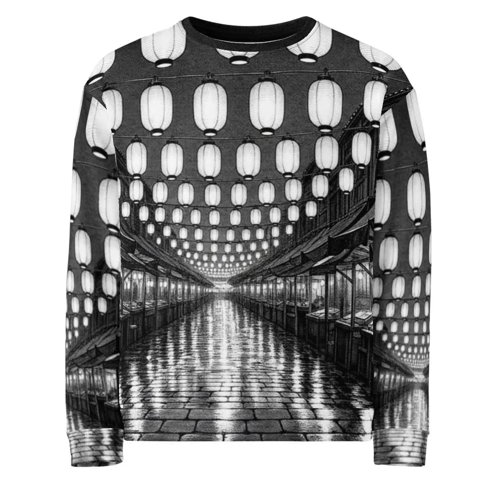 All-over sweatshirt, Dusk Market, Screentone
