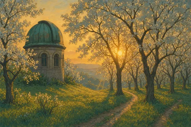 Telescope Orchard, drawn in the Twelve Colours hand