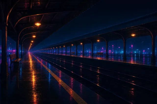 Long Platform, drawn in the Wet Street hand